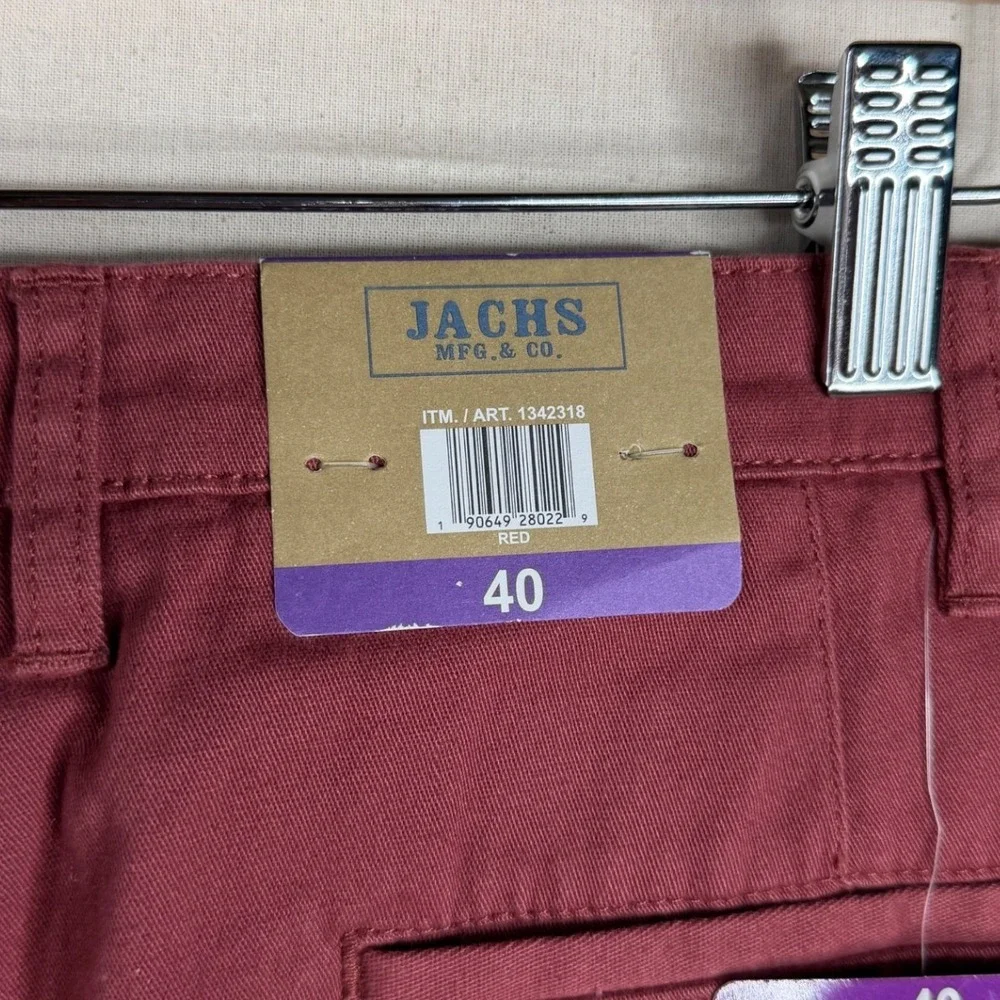 New Jachs‎ Flat Front Men's Shorts size 40 Red